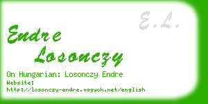 endre losonczy business card